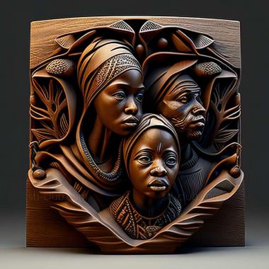 3D модель Афроамериканское искусство (STL)